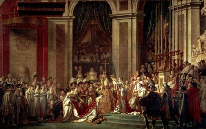 Neoclasicismo. La coronación de Napoleón, Jacques Louis David.