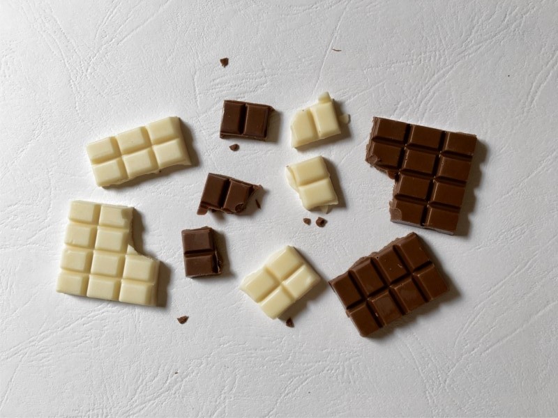 Diferencia entre chocolate con leche, amargo, semiamargo y blanco